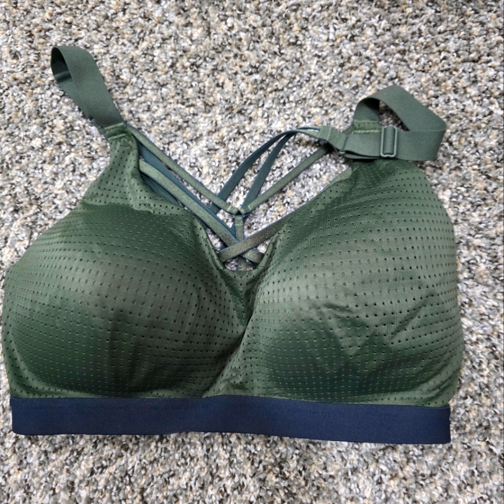 Olive Green Victoria Secret Strappy Bra